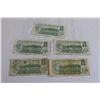Image 5 : ^ (5) Canadian 1973 $1 Bills