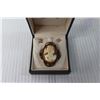 Image 2 : Cameo Brooch and Earrings