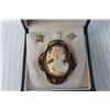 Image 4 : Cameo Brooch and Earrings