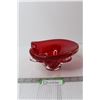 Image 1 : Red Art Glass Dish