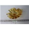 Image 1 : Yellow Art Glass Dish