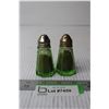 Image 2 : Uranium Glass Salt and Pepper Shakers