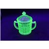 Image 1 : Uranium Glass Sugar Bowl