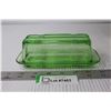 Image 2 : Uranium Glass Butter Dish