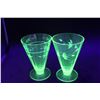 Image 1 : (2) Uranium Glass Cups