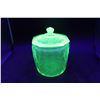 Image 1 : Uranium Glass Sugar Dish (Chipped)