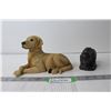 Image 1 : Bison and Dog Figurine