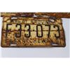 Image 2 : (3) Antique Saskatchewan License Plates - 1951, 1953