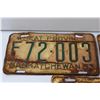 Image 3 : (3) Antique Saskatchewan License Plates - 1951, 1953