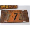 Image 4 : (2) Antique Saskatchewan License Plates - 1933, 1939