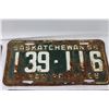 Image 3 : (4) Antique Saskatchewan License Plates - (2) 1956, 1957, 1959