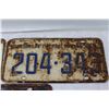 Image 3 : (3) Antique Saskatchewan License Plates - 1960, (2) 1961