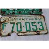 Image 4 : (4) Antique Saskatchewan License Plates - (2)1965 (2) 1964