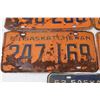 Image 6 : (5) Antique Saskatchewan License Plates - (4) 1963, 1962