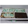 Image 1 : (4) Antique Saskatchewan License Plates - (2) 1968, 1966, 1967