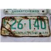 Image 4 : (4) Antique Saskatchewan License Plates - (2) 1968, 1966, 1967