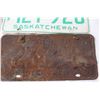 Image 5 : (4) Antique Saskatchewan License Plates - (2) 1968, 1966, 1967