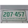 Image 3 : Pair of Saskatchewan License Plates - 1966