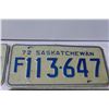 Image 3 : (2) Pairs of Antique Saskatchewan License Plates - (2) 1972, (2) 1974