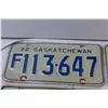 Image 5 : (2) Pairs of Antique Saskatchewan License Plates - (2) 1972, (2) 1974