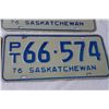 Image 2 : (4) Antique Saskatchewan License Plates - (3) 1976, 1972