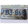 Image 5 : (4) Antique Saskatchewan License Plates - (3) 1976, 1972