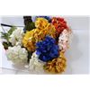 Image 3 : Extra Tall Wooden Candle Stand -32" x 6", (17) Artificial Flower Bunches in Various Colors