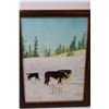 Image 2 : Cow Painting by Rose Hrynchak, Floral Wood Painting - 16"x11", 13"x19"