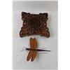 Image 3 : Wooden Trivet, Wooden Dragonfly Ornament, Wooden Mask, Electrical Plug, etc.