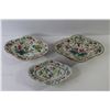 Image 2 : (3) Hand Painted Dishes, (4) Small Bowls