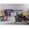 Image 1 : Large lot of Kitchen Cleaning Items, Bag of Shampoos, etc... Books and more