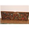 Image 1 : *Wooden Dragon Plaque - 14" x 36"