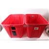 Image 2 : * (2) Storage Tubs - Red