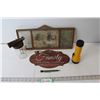 Image 1 : Vintage Picture Frame, Family Sign, Flashlight, Vacuum Attachment, Mechanical Pencil