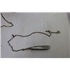 Image 6 : (2) Vintage Items - Pocket Knives on Chains - Salt & Pepper Shakers - Camera Accessory - Misc. Items