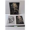 Image 1 : (3) Unframed Prints - Marilyn Monroe - Original Art by Jodie Filan