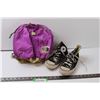Image 1 : Converse Chuck Taylor Size 8 Shoes, North Face Purple Backpack - Has Scent
