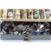 Image 3 : Victor Metal Box w/Misc. Jewelry & Watches