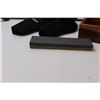 Image 3 : (2) Holsters, Wood Storage Box, Knife Stone Sharpener