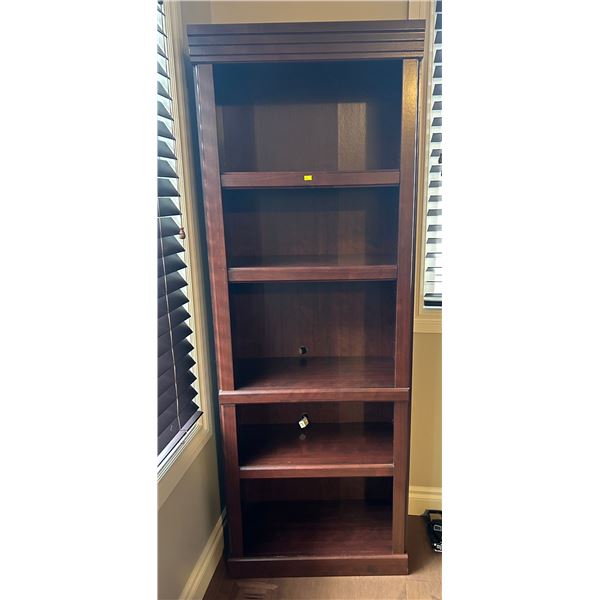 Modern Brown Hardwood BookShelf 71H x 27W x 13D