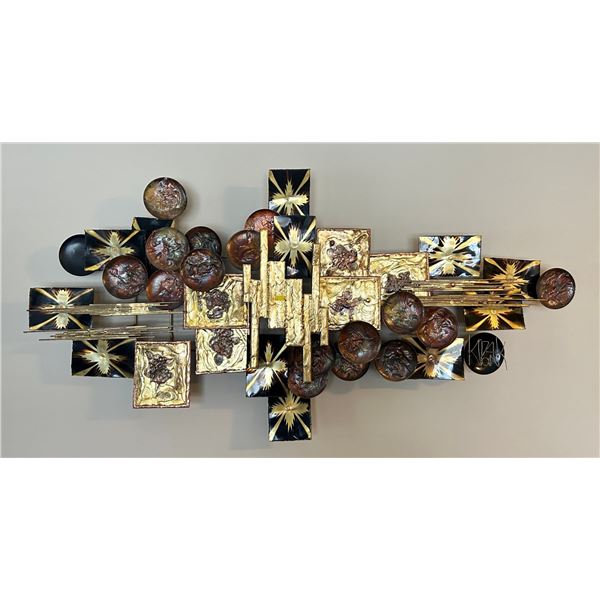 Decorative Wall Art Piece Metal Design 52L x 26H