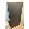 Image 1 : Two Door Modern Black Cabinet Includes All The Contents Inside 58H x 29W x 16D
