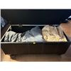 Image 2 : Ottoman Storage Decor Bin, includes all Contents Weighted Blanket and More