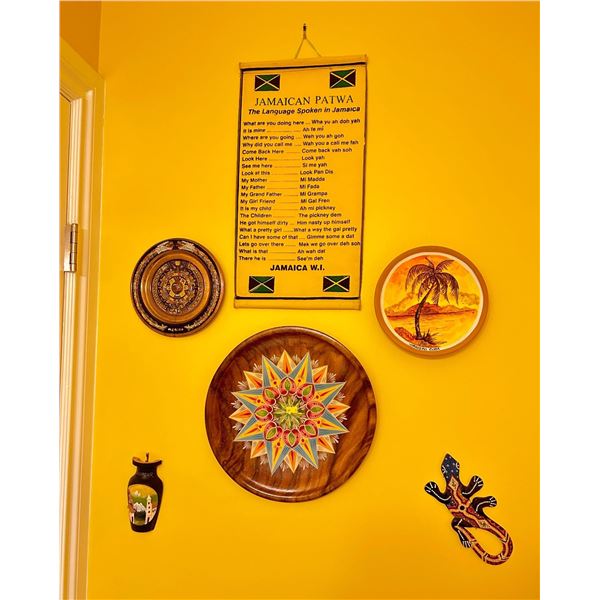 Assorted Decorative Cultural Plates from Different Countries, Cuba, Jamacia and More