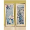 Image 1 : Set of 2 Wall Art Hangings in Frame Seaside Themed By Linda Heslop 10L x 24H