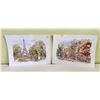Image 1 : Two Prints, Paris La Tour Eiffel & Paris Les Champs Elysees 18L x 14H Both Prints