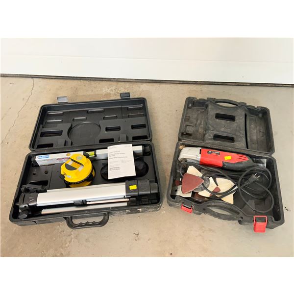 King Canada Undercut Saw & Sander comes with a Laser Level Kit by Laser Pro