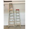 Image 1 : Set of 2 Ladders 6 Feet and 8 Feet