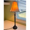 Image 2 : Modern Brown Table Lamp w/Fabric Shade 30H