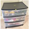 Image 1 : 3 Drawer Storage Bin of Misc Build a Bear Items